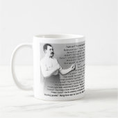 Mug Citations excessivement viriles d'homme indiquant (Gauche)