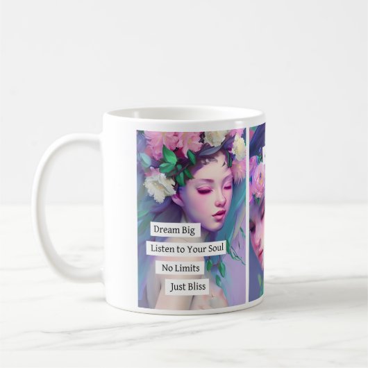 Mug Citations Inspirantes d'Amour Profond Victorien (Gauche)