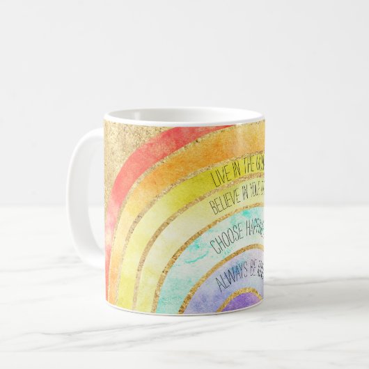 Mug Citations Inspiration Arc-en-ciel (Devant gauche)