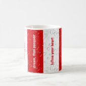 Mug Citations Inspirationnelles customisées Rouge, Bla (Centre)
