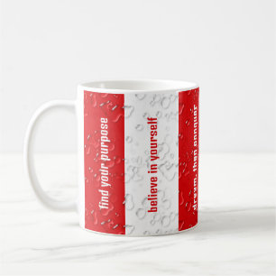Mug Citations Inspirationnelles customisées Rouge, Bla