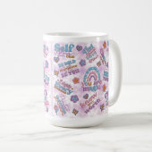 Mug Citations Inspirationnelles Positives Mug, Retro C (Devant droit)