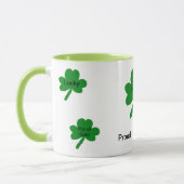 Mug Citations irlandaises de trèfles Personnaliser (Gauche)