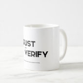 Mug Citations MODERNES : la confiance mais vérifient (Devant droit)