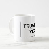 Mug Citations MODERNES : la confiance mais vérifient (Devant gauche)