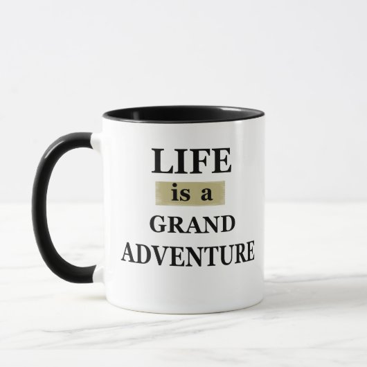 Mug citations motivationnelles sur les paroles de vie (Gauche)