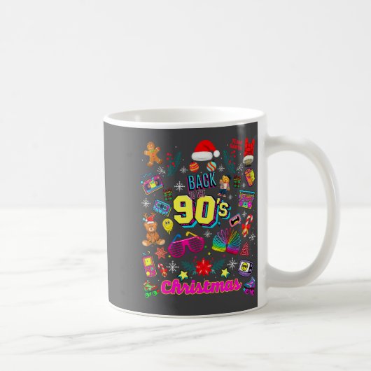 Mug Citations Nostalgiques de Noël Drôles Retour aux A (Droite)