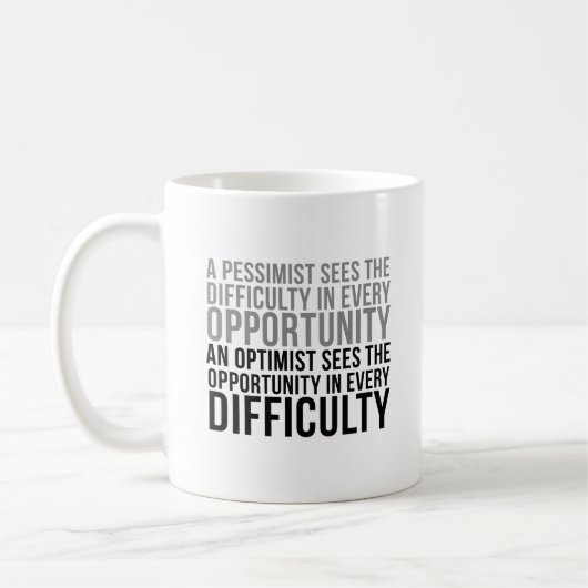 Mug Citations optimistes (Gauche)