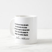 Mug Citations politiques par John Adams (Devant gauche)