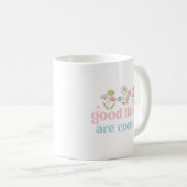 Mug Citations Positives Rétro Drôle Dire Good Vibes (Devant droit)
