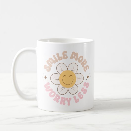 Mug Citations Positives Rétro Drôle Dire Good Vibes (Gauche)