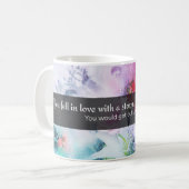 Mug Citations pour inspirer : Embrassez l'amour et la  (Devant gauche)