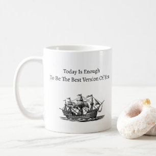 Mug Citations quotidiennes en noir blanc