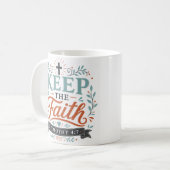 Mug Citations Religieuses Garder La Foi (Devant gauche)