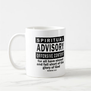Mug Citations spirituelles chrétiennes Romains 3:23