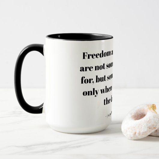 Mug Citations sur la paix intérieure (Avec donut)
