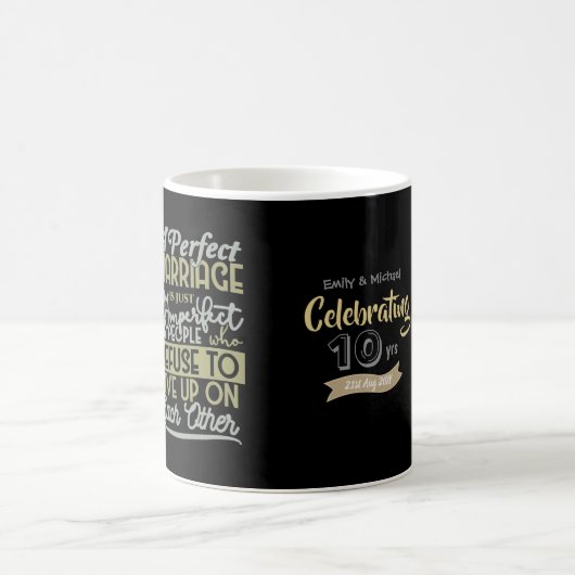 Mug CITE D'ANNÉE Mariage personnalisée - TOUTE ANNÉE (Centre)
