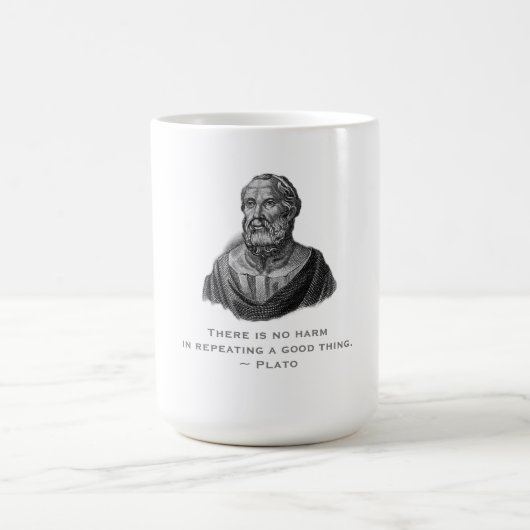 Mug Citer le philosophe de Good Deed Plato (Centre)
