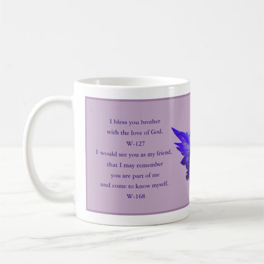 Mug Citer Mug, Pardonner ACIM Don, Ange Violet (Gauche)