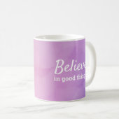 Mug Citez les bonnes choses Rose Violet (Devant droit)