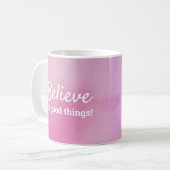 Mug Citez les bonnes choses Rose Violet (Devant gauche)