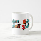 Mug Citez-vous Retro Citation Motivationnelle Typog (Devant droit)