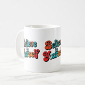 Mug Citez-vous Retro Citation Motivationnelle Typog (Devant gauche)
