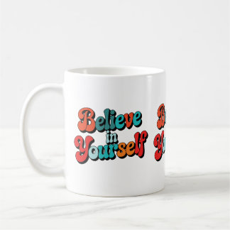Mug Citez-vous Retro Citation Motivationnelle Typog