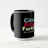 Mug Citius Altius Fortius Plus rapide Plus fort Grande (Devant gauche)
