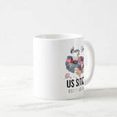Mug Citizenship Day American  – Proud to Be an America (Devant droit)