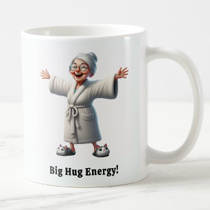 Mug Citoyen senior joyeux dans une robe confortable