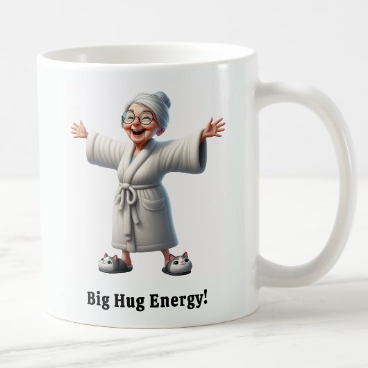 Mug Citoyen senior joyeux dans une robe confortable