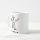Mug Citoyen senior joyeux dans une robe confortable (Devant gauche)