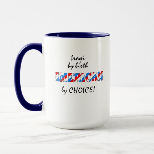 Mug Citoyenneté américaine patriotique naturalisée (Gauche)
