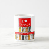 Mug Citoyenneté canadienne Félicitations chats mignons (Centre)