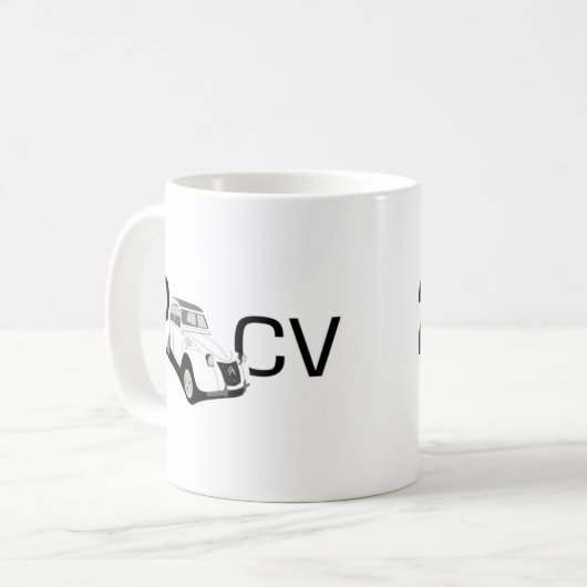 Mug Citroen 2CV 12ch (Devant gauche)
