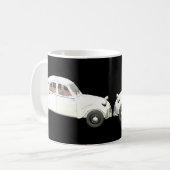 Mug Citroën 2CV blanche (Devant gauche)