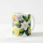 Mug Citron à fleur (Devant droit)