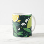 Mug Citron Abstrait : Art Moderne Sans Seamless. (Devant droit)