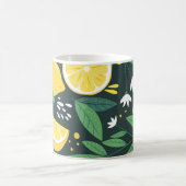 Mug Citron Abstrait : Art Moderne Sans Seamless. (Centre)