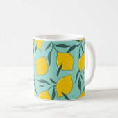 Mug Citron Art Mode Abstrait sans couture (Devant droit)