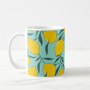 Mug Citron Art Mode Abstrait sans couture