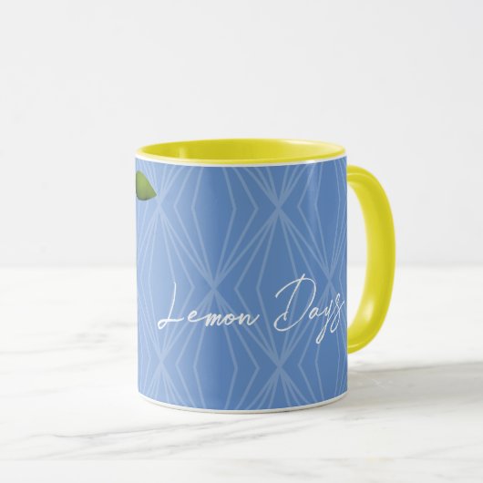 Mug Citron bleu (Devant droit)