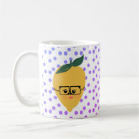 Citron d'été dessiné à la main en style cartoon av