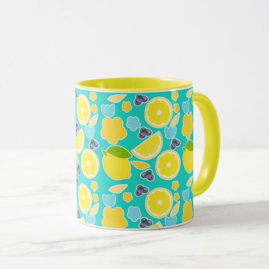 Mug Citron d'été moderne (Devant droit)