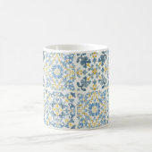 Mug Citron en carrelage bleu italien (Centre)