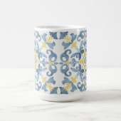 Mug Citron en carrelage bleu italien (Centre)
