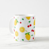 Mug Citron et Cerises d'Été Vibrants (Devant gauche)