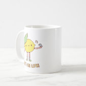 Mug Citron et zeste d'oiseau à vie (Devant gauche)