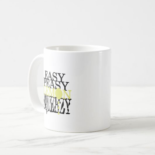 Mug Citron facile Squeezy de Peasy (Devant gauche)